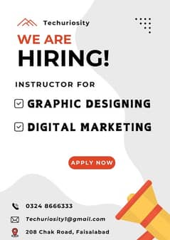 Instructor Digital Marketing/Graphic Designing