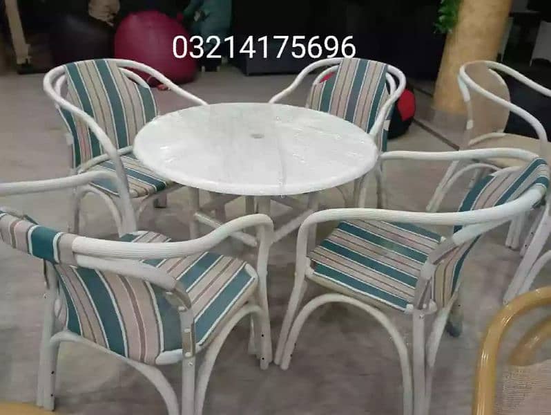 OUTDOOR GARDEN UPVC RATTAN FURNITURE SOFA SET CHAIRS TABLE UMBRELLA 1