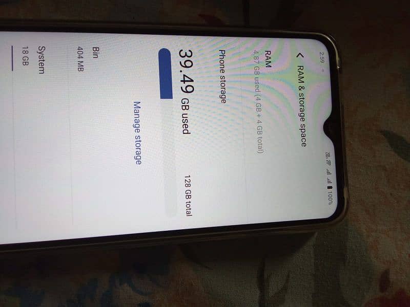 vivo y03 mobile for sale 4+4 /128 5