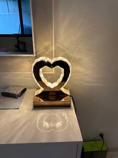 home decor heart lamp