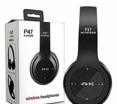 black headphone