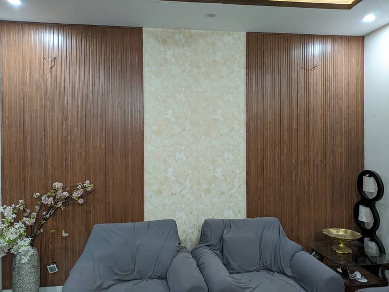 Wpc panel/ Pvc wall panel /  wallpaper/ vinyl flooring /False ceiling 6