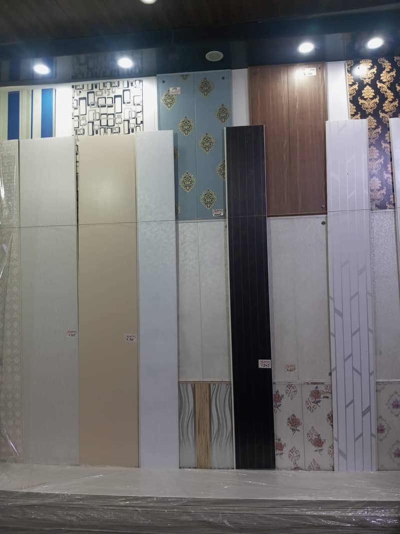 Wpc panel/ Pvc wall panel /  wallpaper/ vinyl flooring /False ceiling 16