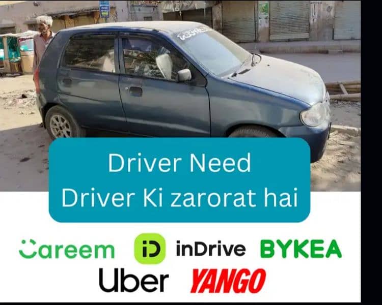 Daily rental indrive,yango and careem taxi driver 0