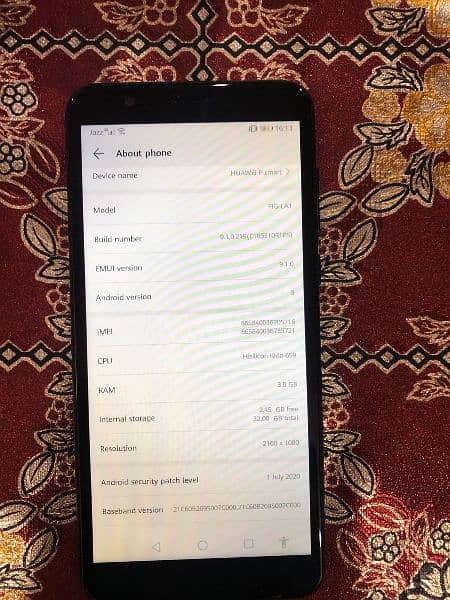 Huawei P Smart 2018 model Mobile For Sale Official PTA approve 1