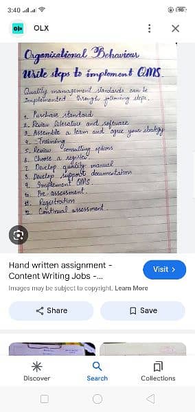 hand writing job 0