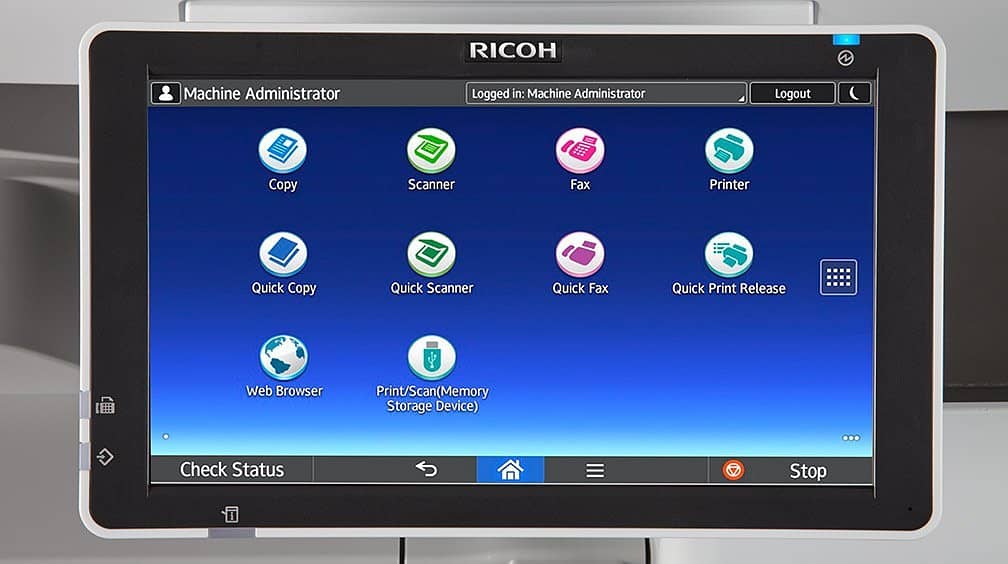 Printer Photocopier WiFi Print scanner machine Ricoh MP 402SPF MFP 16