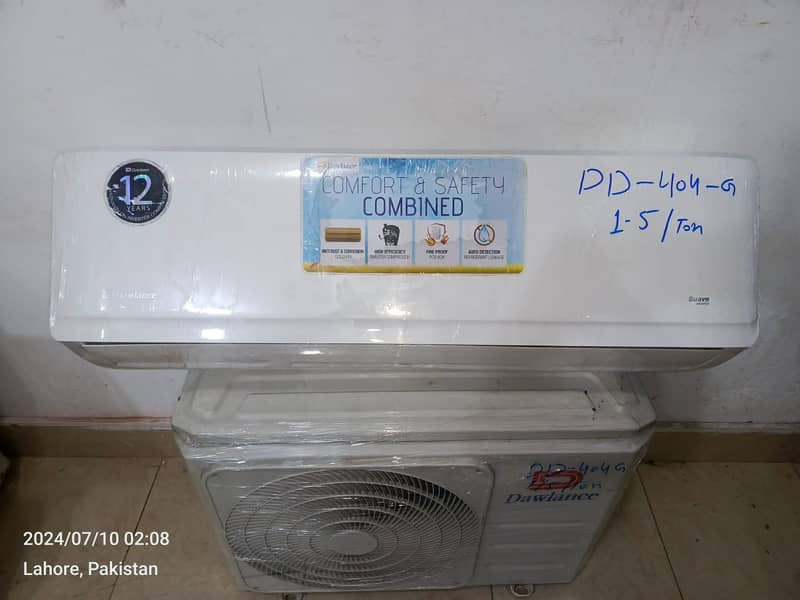 Dawlance 1.5 ton DC inverter d404G (0306=4462/443) awosem set 4