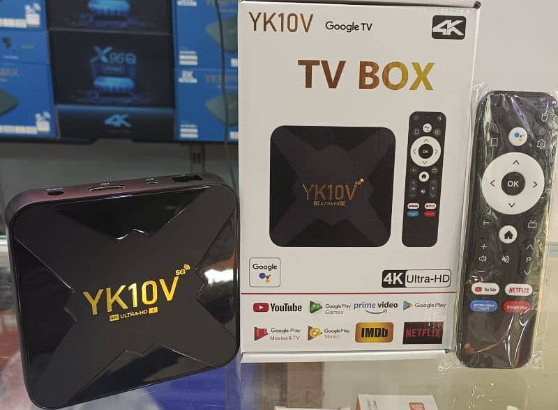 YK10V android tv box with voice assistance+bluetooth connectivity 0