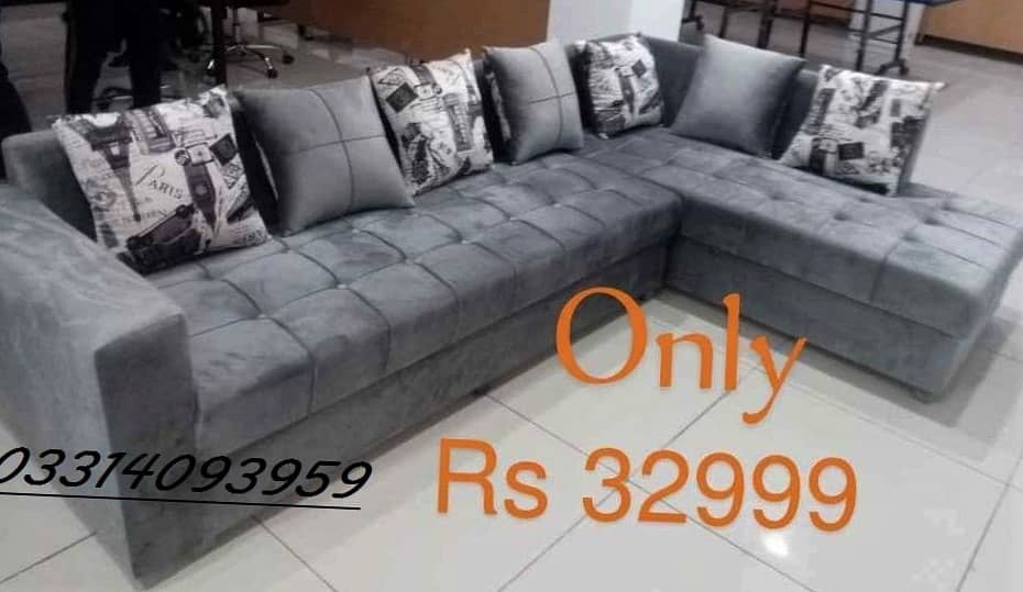 L shape sofa set,Molty foam Beautifu Design 0