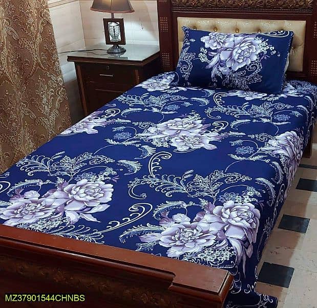 •  Fabric: Cotton
•  Single Bed sheet 0