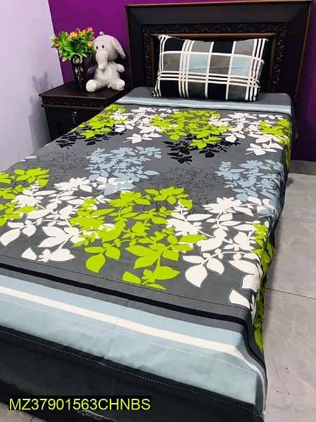 •  Fabric: Cotton
•  Single Bed sheet 3