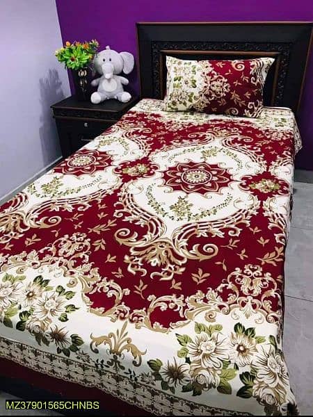 •  Fabric: Cotton
•  Single Bed sheet 6