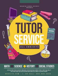 Home and online tuitor available