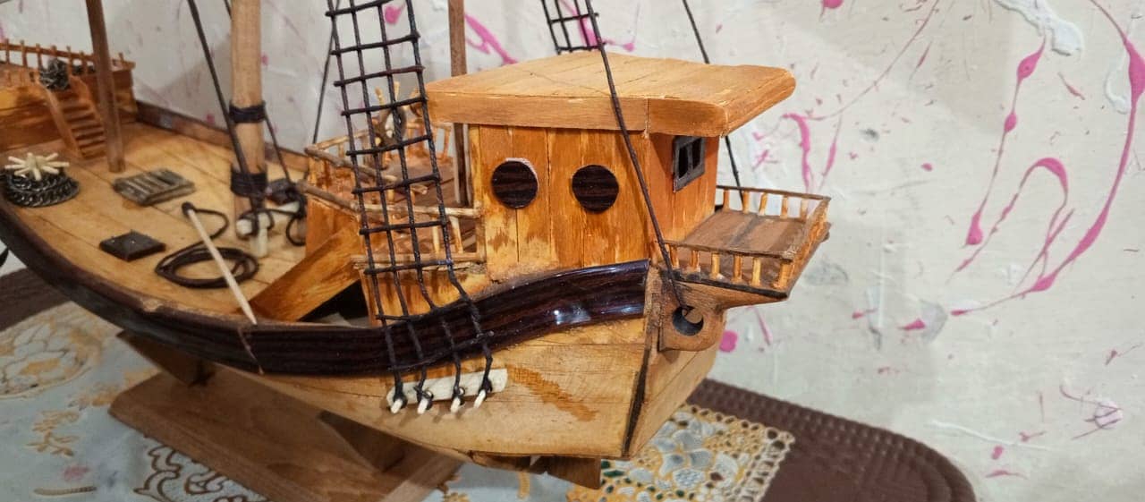 Wooden Ships and boats(Hand made) 7