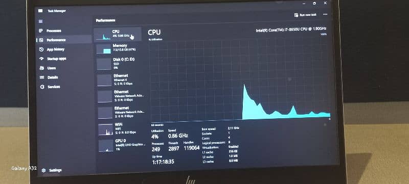 HP I7 8th Generation Elite book 4