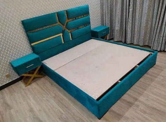 bed set/side tables/wooden bed/double bed/single bed/Poshish bed set 4