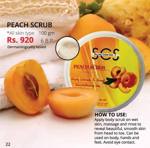 Peach Scrub 6