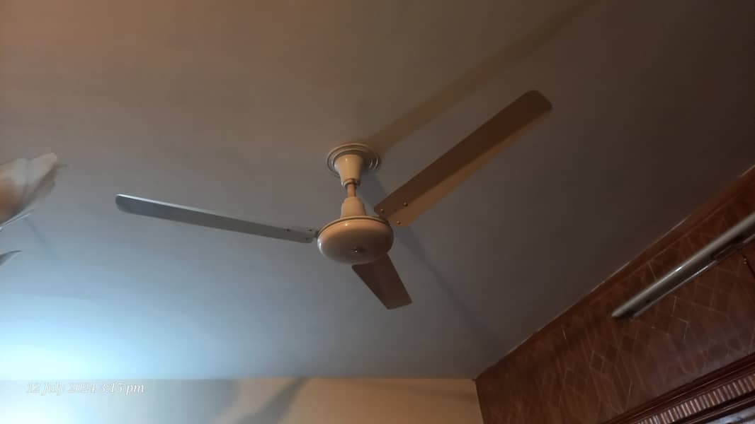 8 ceiling fans almost new pure 100% copper 1