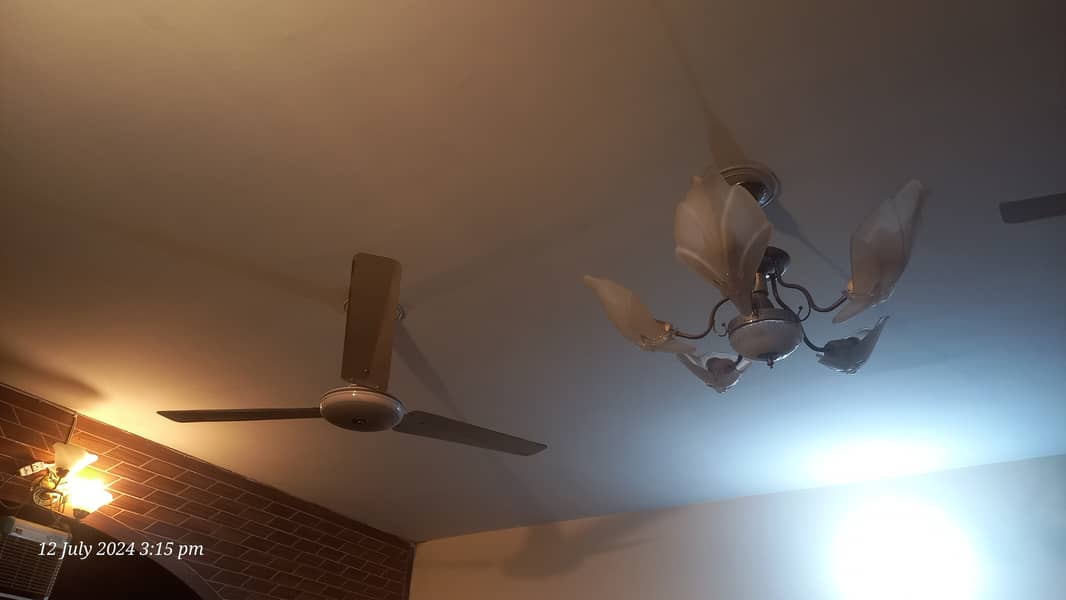 8 ceiling fans almost new pure 100% copper 2