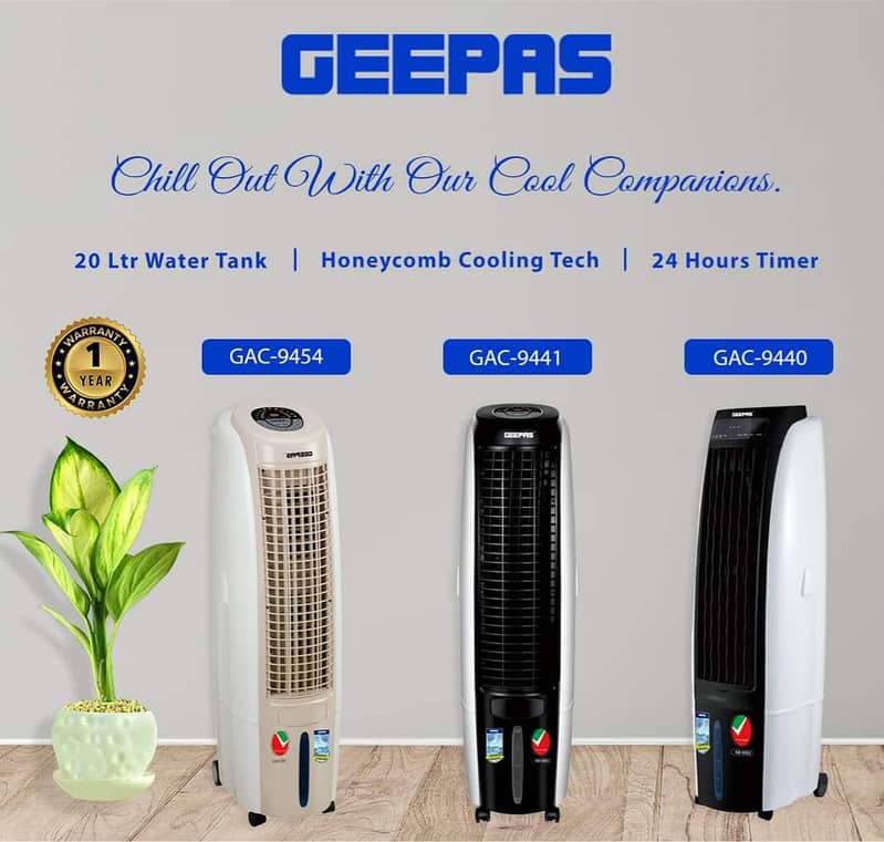 Solar & UPS oprated Geepas Aircooler Stock Available whole Saler 2