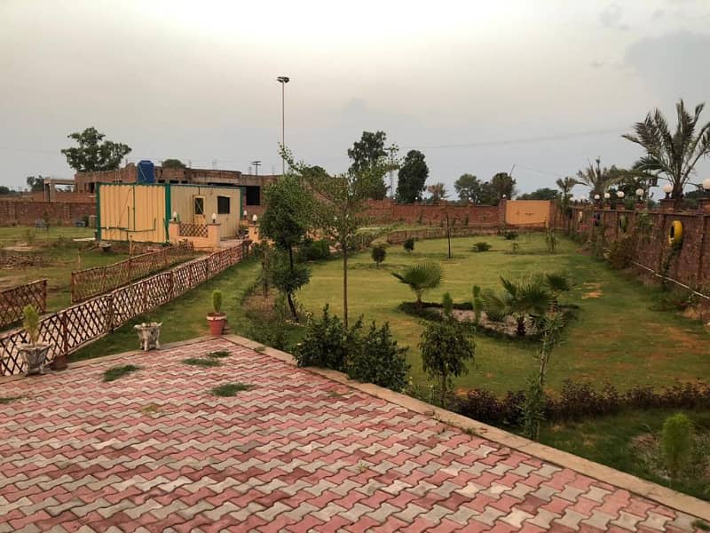 4 Kanal Farm House Land Is Available For Sale In Lahore Greens Society Block B 6