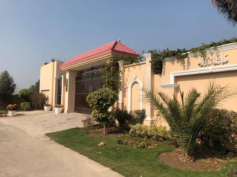 4 Kanal Farm House Land Is Available For Sale In Lahore Greens Society Block B 8