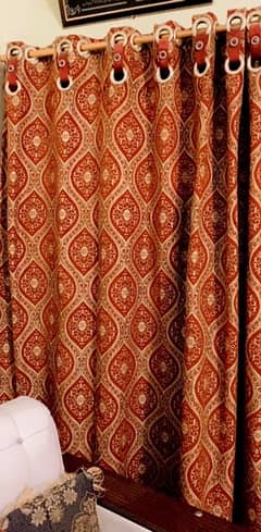 4 curtains large gather fabric jacquard for sale