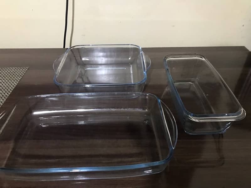 oven friendly glass dishes set of 3 8