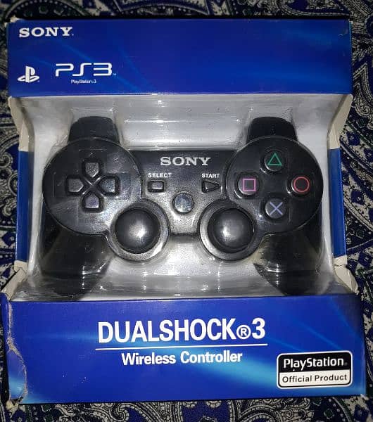 2 ps3 dual shock controller with wire 0