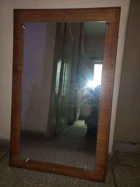 mirror with wood frame 1