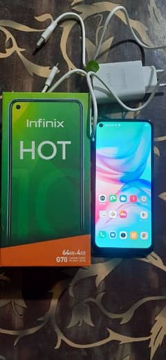 Infinix Hot 10 4 64 box charger H