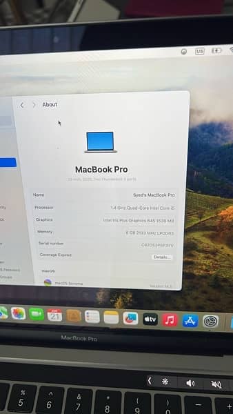 MacBook Pro 2020 8/512 corei5 2