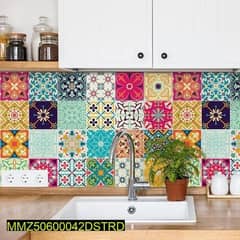self Adhesive Tile Stickers for home decor  pack of 24