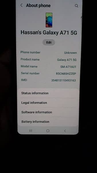 Samsung A71 5g Non PTA 03335272692 3