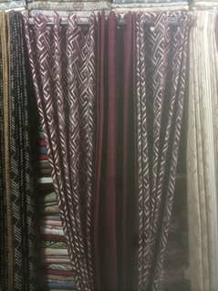 curtains velvet viscos red 3 pieces 0