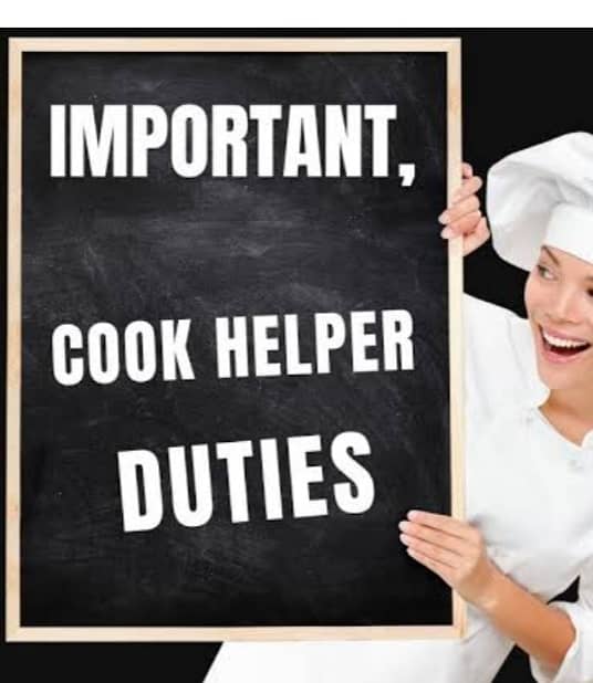 Cook/helper needed 0