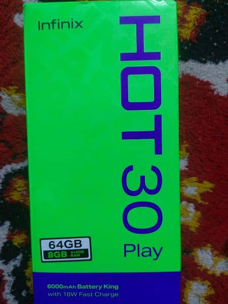 Infinix hot 30 play(4+4/64) 0