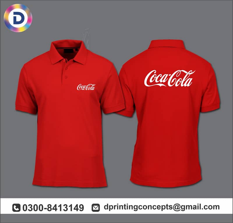 Printed T-shirts/Polo shirt/Screen Printing/DTF /Embroidery/Customise 8