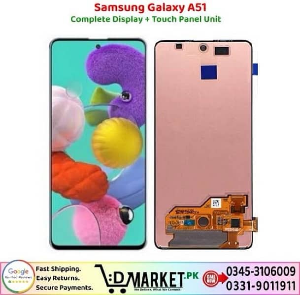samsung a51 Panel display and ither parts 0