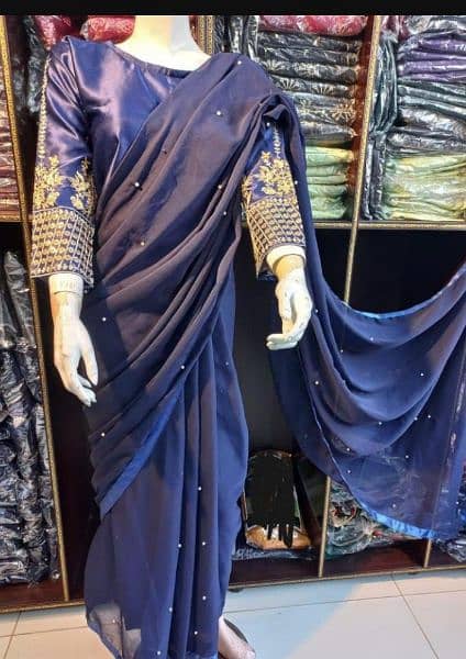 women saree colour back and bullu all pakistan cassh on delivery 3