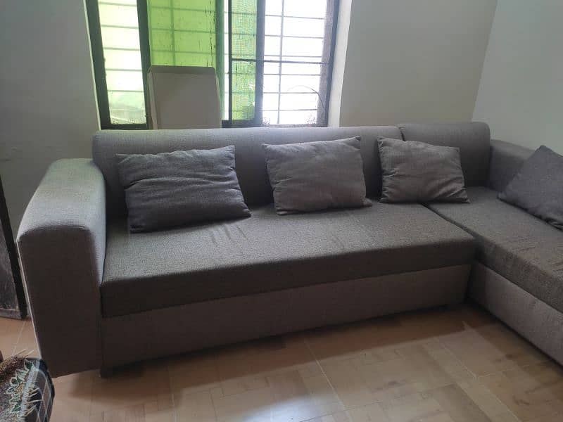 L Shaped 6 Sitter Sofa. 1