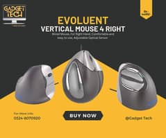 Evoluent Vertical Ergonomic Mouse 3 , 4 Right Comfortable Ergonomic