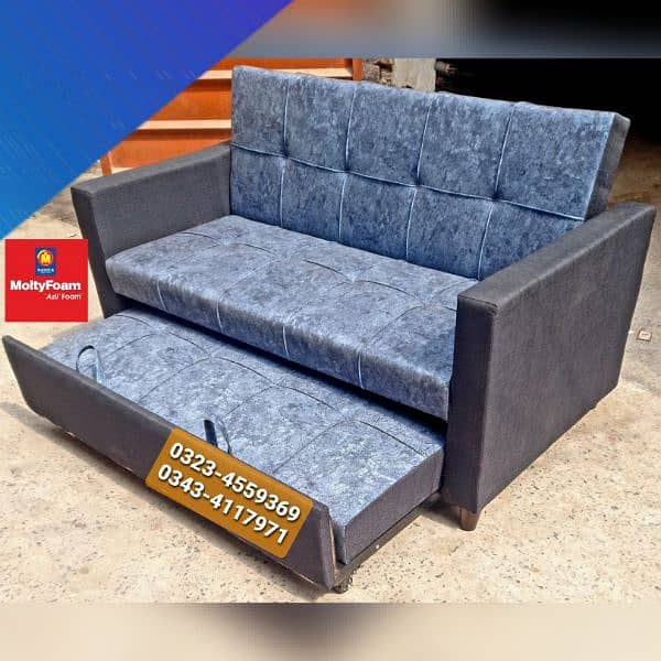 Molty double bed sofa cum bed/dining table/stool/Lshape sofa/chair 9