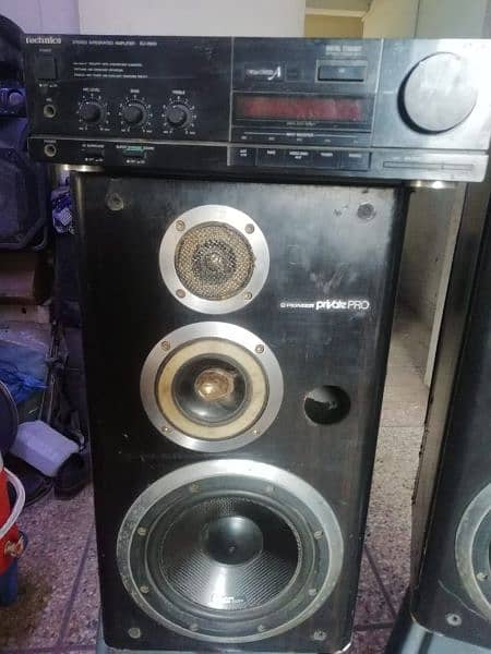pioneer speaker and technic amplifier available 8
