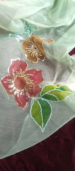 Hand painted duppatta for girls