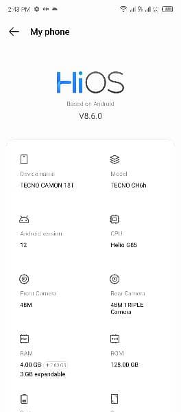 techno cammon 18 t 1