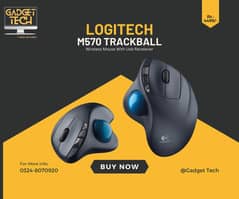 Logitech M570 Trackball Wireless Mouse With Unifying Receiver Comforb