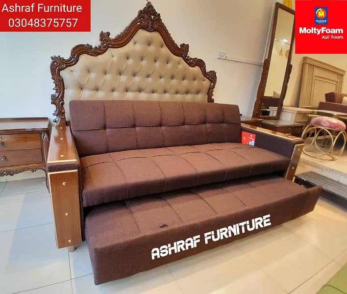 Double bed/Sofa cum bed/Double cumbed/Sofa/L Shape/Combed/Centre table 6