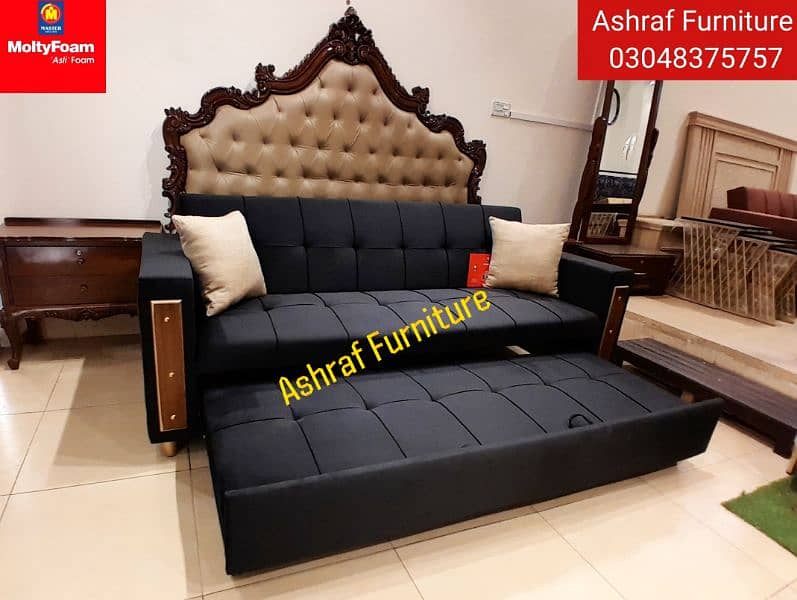 Double bed/Sofa cum bed/Double cumbed/Sofa/L Shape/Combed/Centre table 10